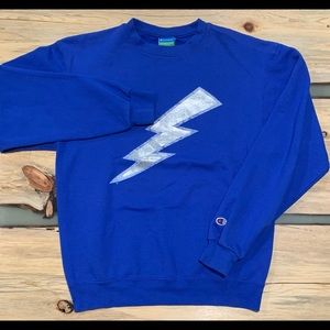 Vintage 90’s Air Force Falcons Lightning Bolt Champion Eco Fleece Sweatshirt